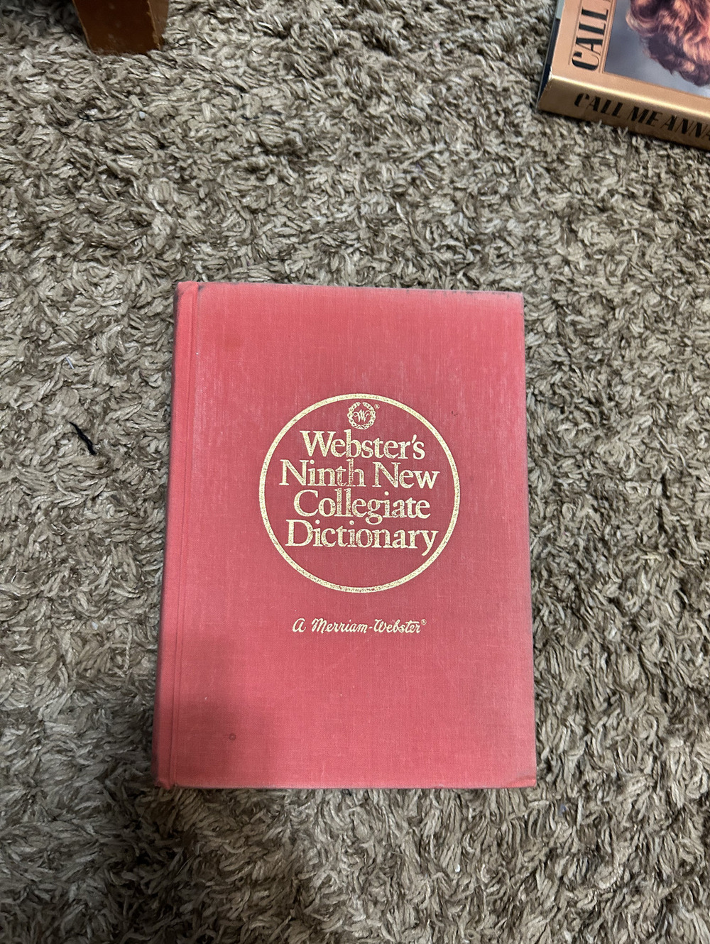 Webster's Ninth New Collegiate Dictionary Hardcover Book